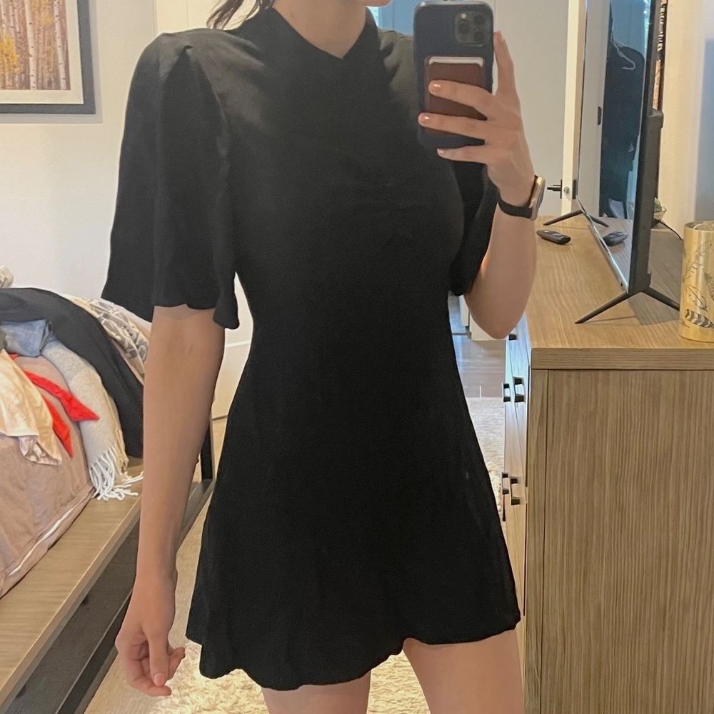 NEW Free People Womens My Baby Ruched Mini Dress - Size 6